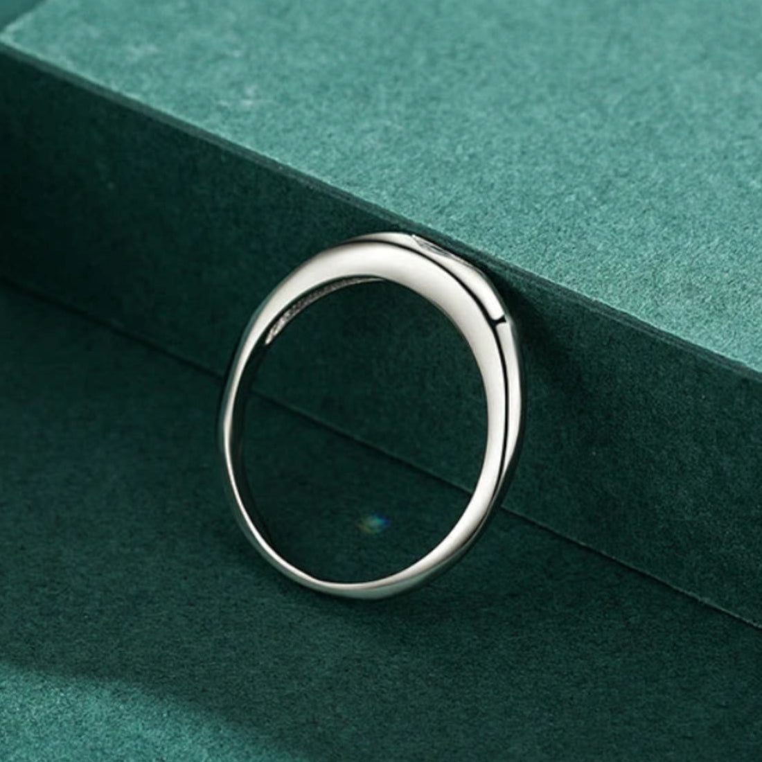 Bague Minimaliste Zircone en Argent 925 Liora®