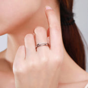 Bague Dorée Zircone en Argent 925 Liora®