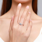 Bague de Fiançailles Zircone en Argent 925 Liora®
