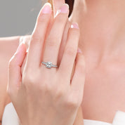 Bague Rectangulaire Zircone en Argent 925 Liora®