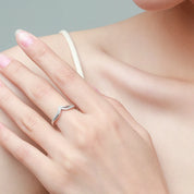 Bague V Zircone en Argent 925 Liora®