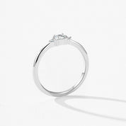 Bague Carrée Zircone en Argent 925 Liora®