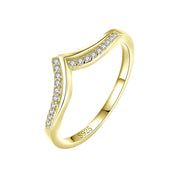 Bague V Zircone en Argent 925 Liora®