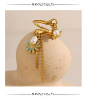 Bague Fleur & Insecte en 18k