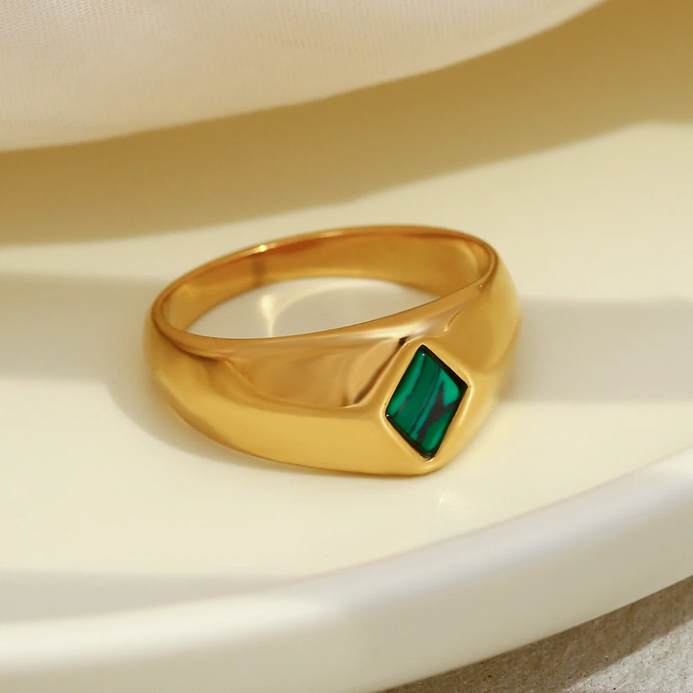 Bague Minimaliste Plaqué Or 18K