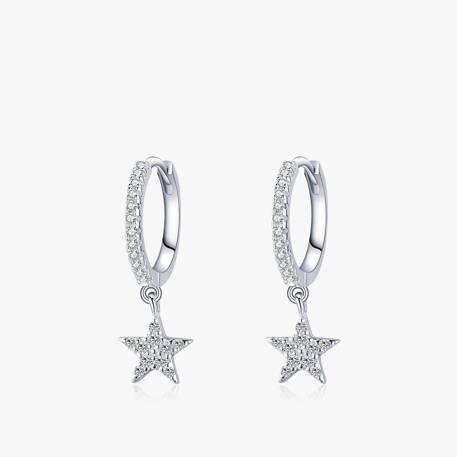 Boucles d’Oreilles Étoile Zircone en Argent 925 Liora®