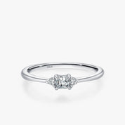 Bague Carrée Zircone en Argent 925 Liora®