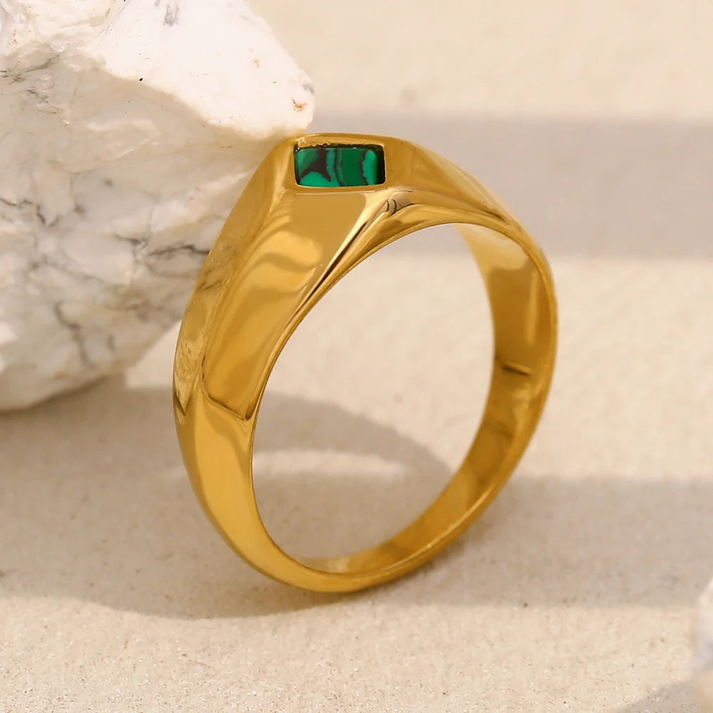 Bague Minimaliste Plaqué Or 18K