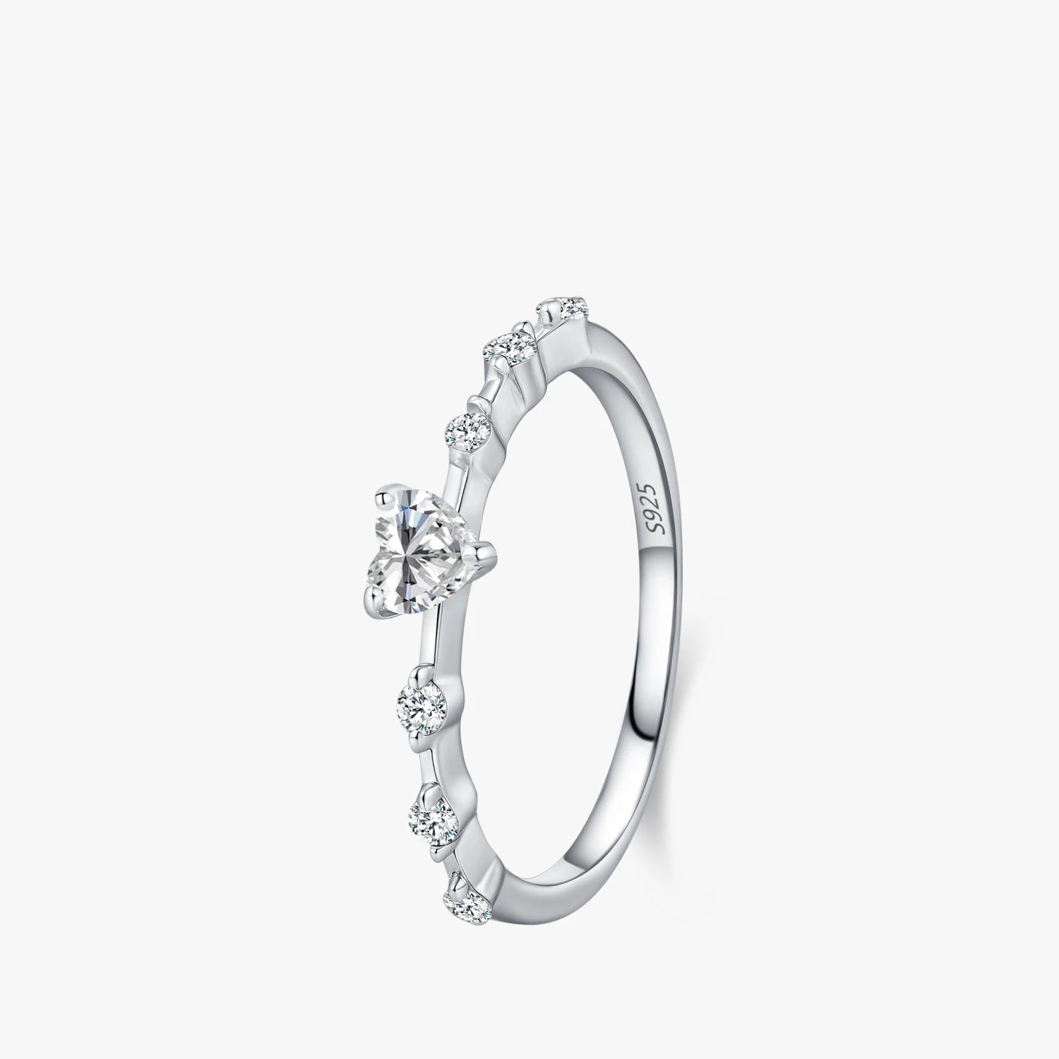 Bague Cœur Zircone en Argent 925 Liora®