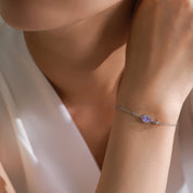 Bracelet Zircone Lavande en Argent 925 Liora®