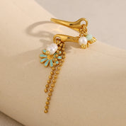 Bague Fleur & Insecte en 18k