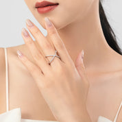 Bague Croisée Zircone Liora®