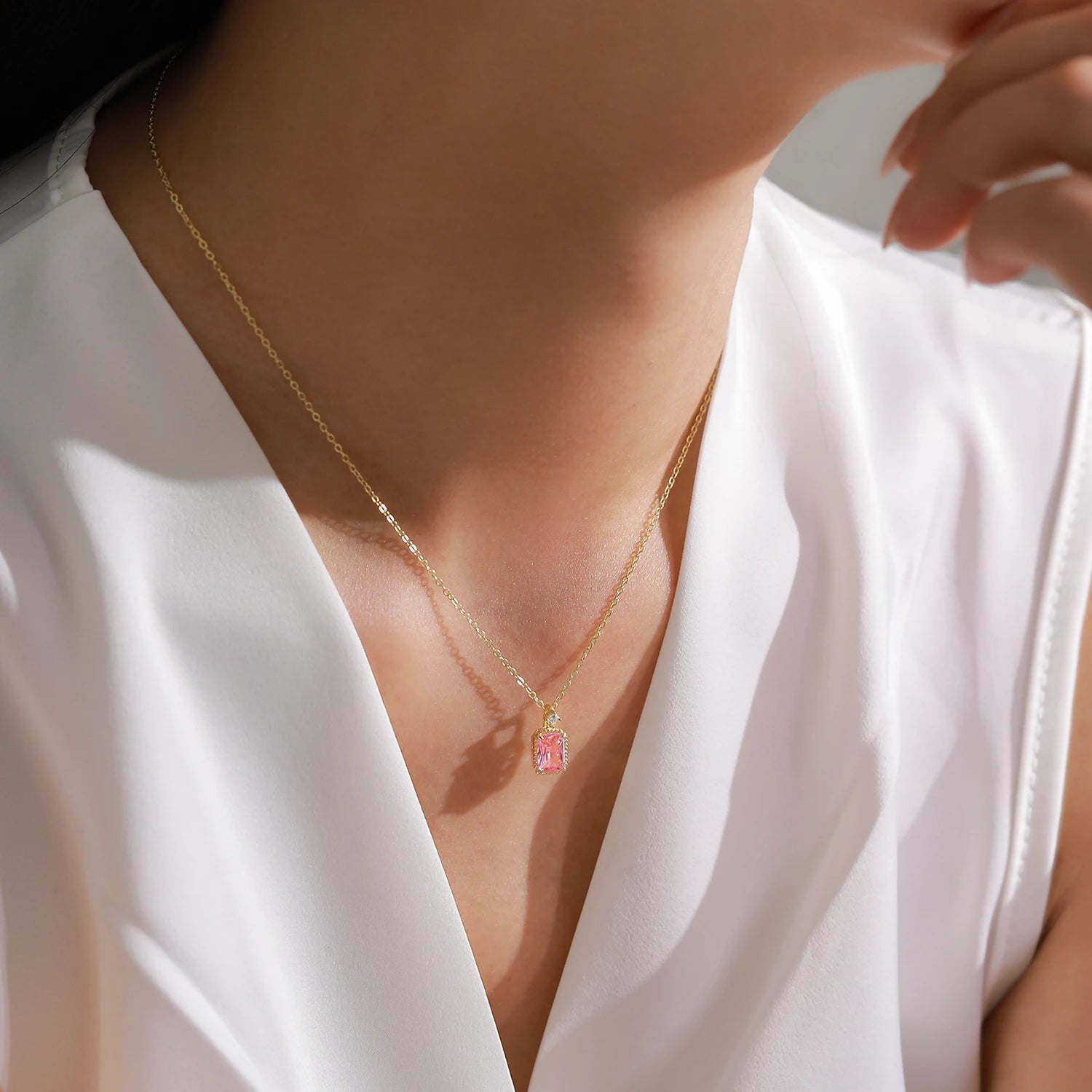 Parure 925 Argent & Zircon Rose Liora®