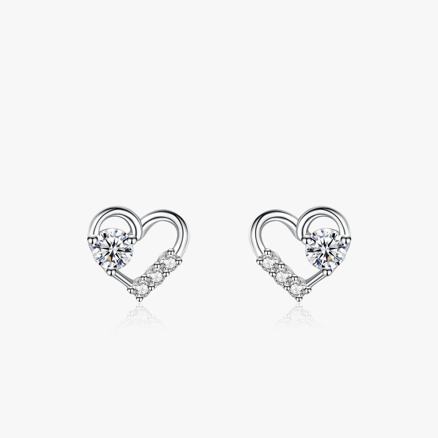 Boucles d’Oreilles Cœur Zircone Liora®