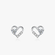 Boucles d’Oreilles Cœur Zircone Liora®