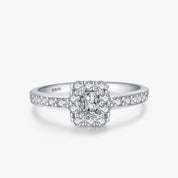 Bague Rectangulaire Zircone en Argent 925 Liora®