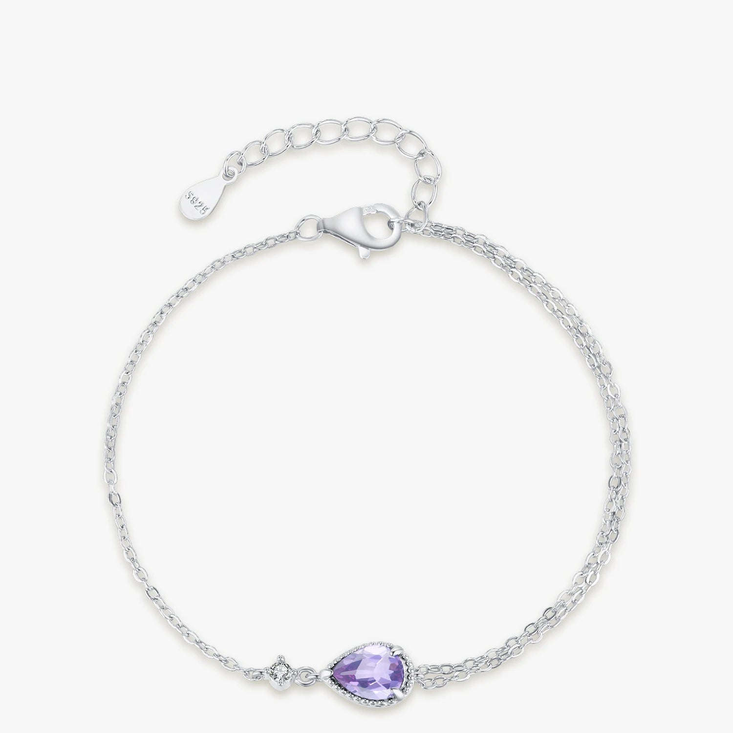 Bracelet Zircone Lavande en Argent 925 Liora®